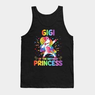 The Birthday Princess Girl Dabbing Unicorn Tank Top